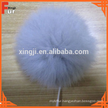 Dyed Single Color Rabbit Fur Pom Pom